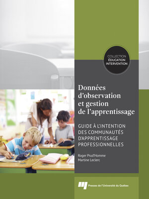 cover image of Données d'observation et gestion de l'apprentissage